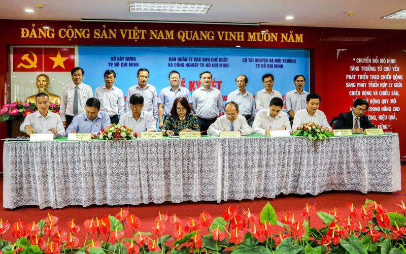 Hình Ảnh Lễ Ký Kết Quy Chế Phối Hợp Hepza - Sở Xây Dựng - Sở Tài Nguyên - Môi Trường | Hiep Phuoc 산업단지 주식회사