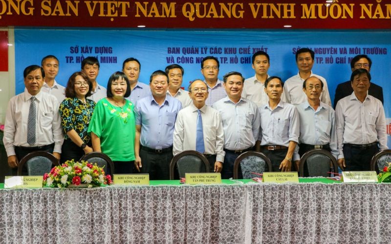 Hình Ảnh Lễ Ký Kết Quy Chế Phối Hợp Hepza - Sở Xây Dựng - Sở Tài Nguyên - Môi Trường | Hiep Phuoc 산업단지 주식회사