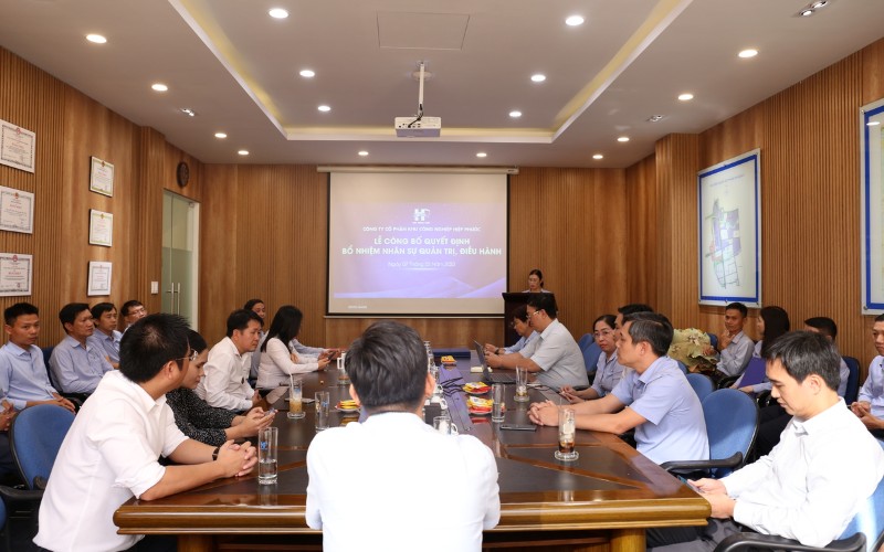 Lễ Công Bố Quyết Định Bổ Nhiệm Nhân Sự Quản Trị, Điều Hành Hipc | Hiep Phuoc 산업단지 주식회사