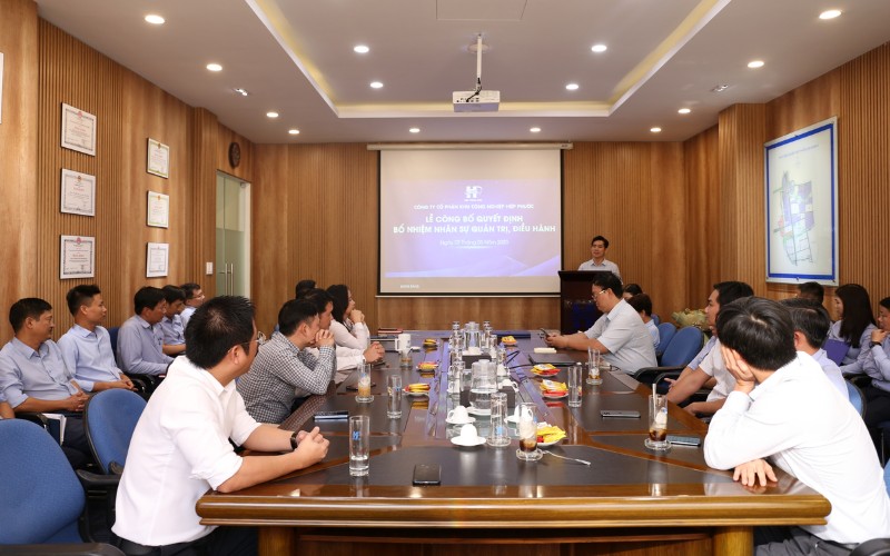 Lễ Công Bố Quyết Định Bổ Nhiệm Nhân Sự Quản Trị, Điều Hành Hipc | Hiep Phuoc 산업단지 주식회사